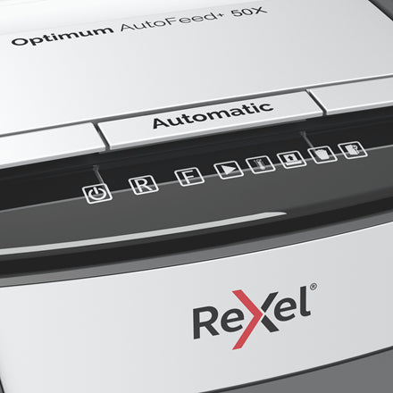 Rexel - Aktenvernichter Optimum Auto+ 50X P4 zerkleinert 4x28mm
