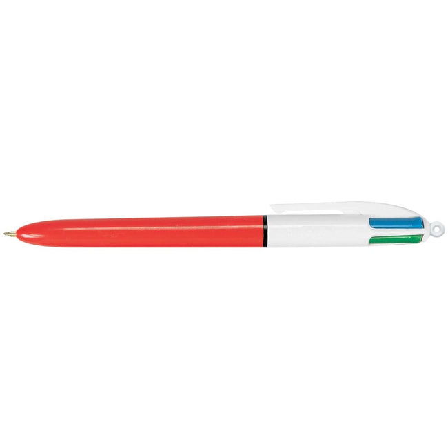Bic - Colors Original Fine 4-Farben-Kugelschreiber, feine, klassische Schreibfarben, Orange, mit EAN-Code