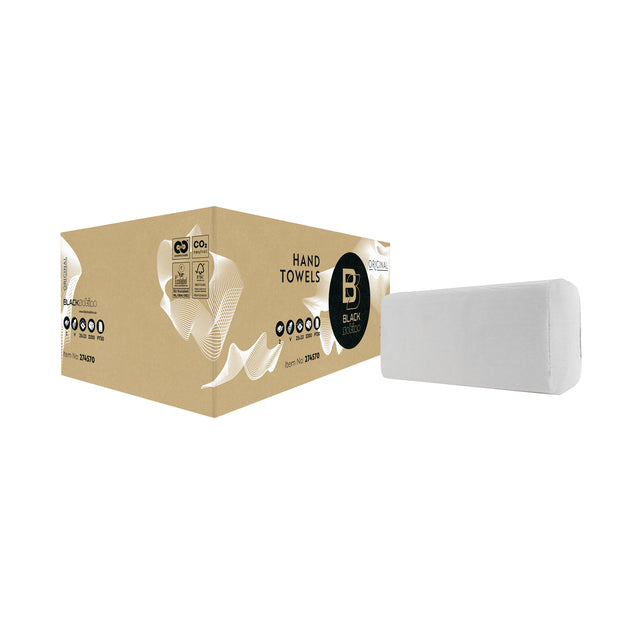 Handtuch Blacksatino Original V-Fold 2 Schicht