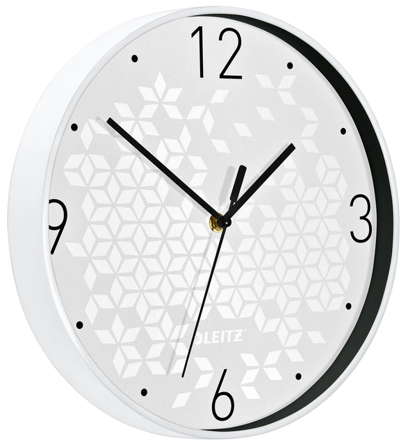 Wanduhr Leitz Wow Ø29cm weiß