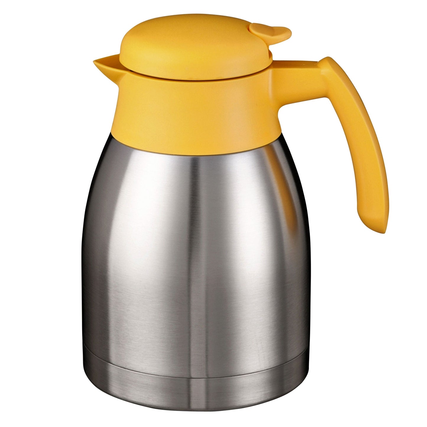 Bravilor - Doppelwandige Thermoskanne 1,5 Liter Edelstahl gelb