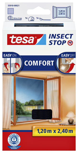 INSECTHOR TESA 55918 für Fenster 1.2x2,4 m schwarz