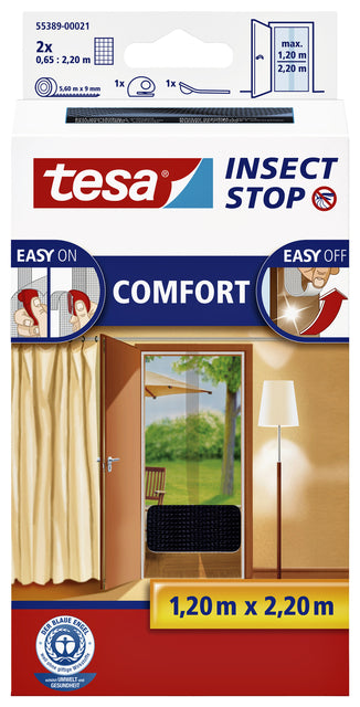 INSECTHOR TESA 55389 für Tür 1.2x2,2 m schwarz