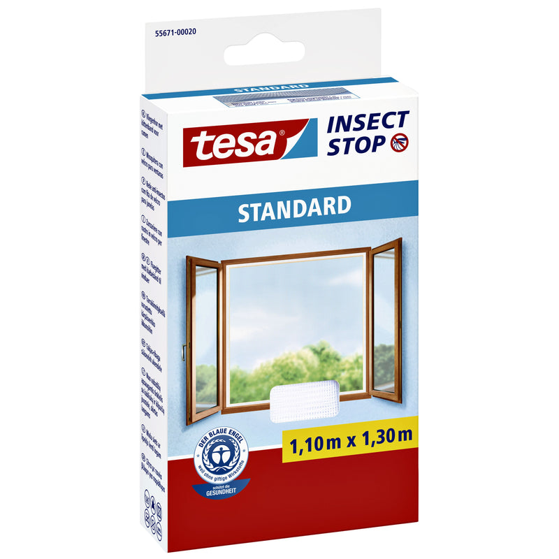Tesa - Insektenschutz® ​​Insect Stop STANDARD Fenster 1,10x1,30m weiß