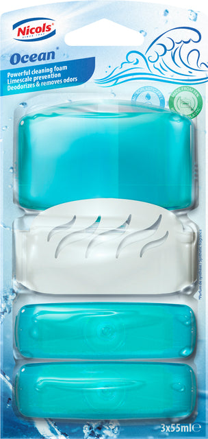 Toilettenblock Luft plus Ozean 55 ml mit Halter