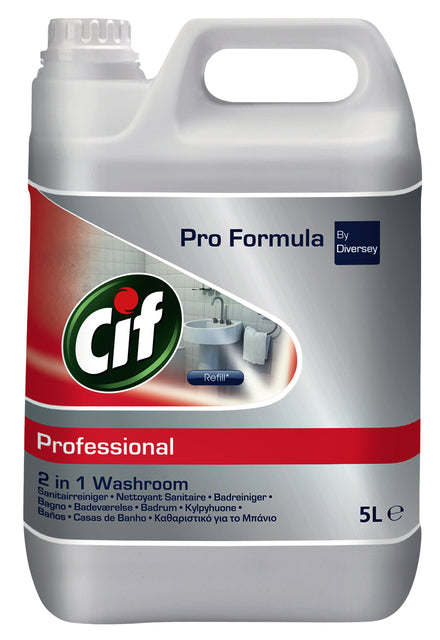 Sanitärreiniger cif professional 2in1 5 Liter | Flasche mit 5 Litern