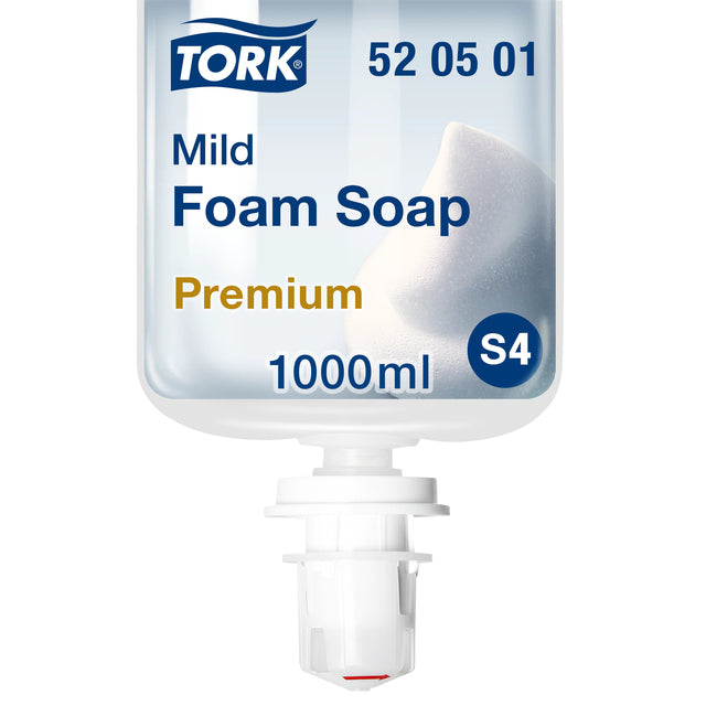 Handseife Tork S4 Schaum mild 1ltr 520501 | Oompoot ein 6 Flasche x 1 Stück