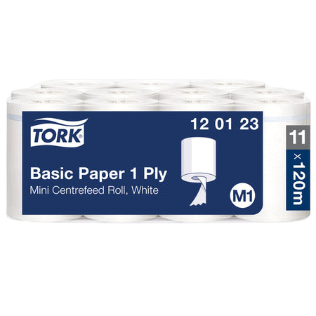 Tork - Reinigungspapier M1 Basic Universal 1-lagig 120m weiß 120123 | 32 Stück