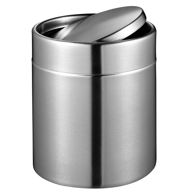 Eko - Abfallbehälter Fandy Tischmodell mit Schwingdeckel 1,5 Liter Edelstahl