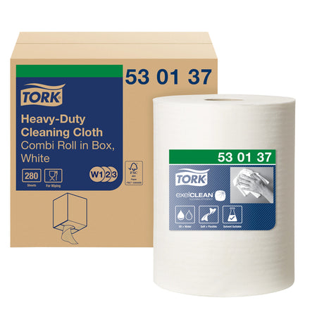Tork - Reinigungstuch W2 Heavy-Duty 1-lagig 106m weiß 530137