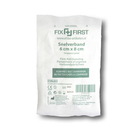 FixFirst - Schnellverband gerollt 6x8cm 10 Stück