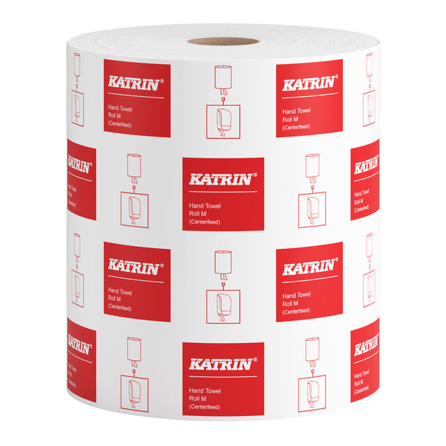 Handtuchrolle Katrin Centerfeed 1-layer weißes Medium 300mx205 mm