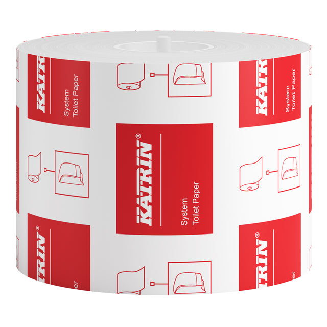 Toilettenpapier Katrin System 2 Laags Weiß 36 Rollen | Box ein 36 Stück