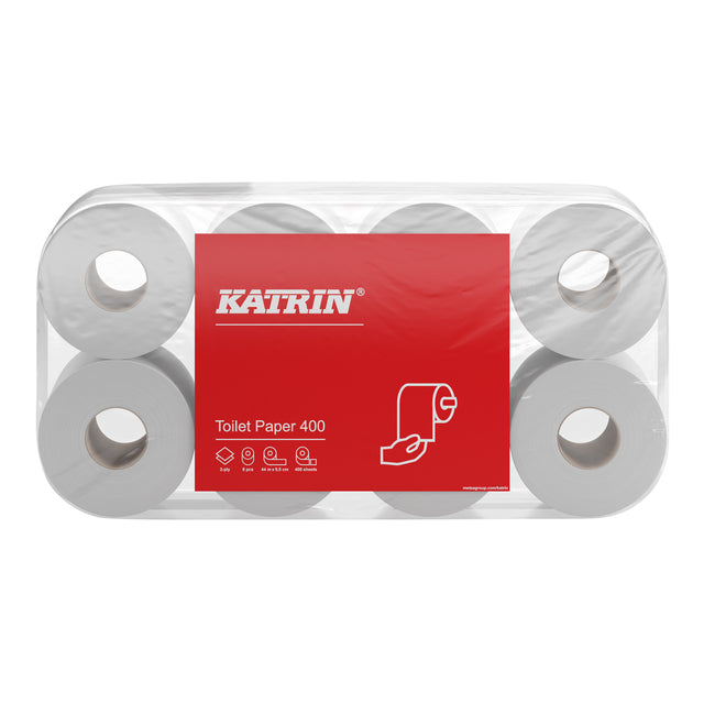 Toilettenpapier Katrin 2-Laags 400vel 48rol weiß