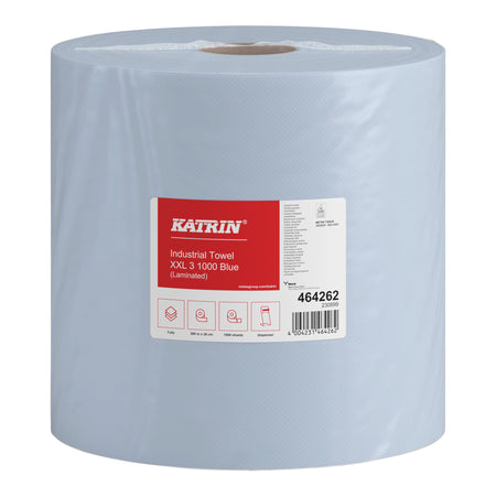 Klika - Industrie-Reinigungspapier extra groß 3-lagig 1000 Blatt blau 464262