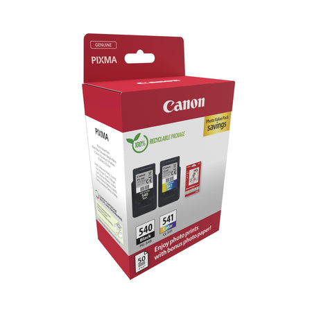 Canon - Tintenpatrone PG-540 CL-541 schwarz + kl + Papier