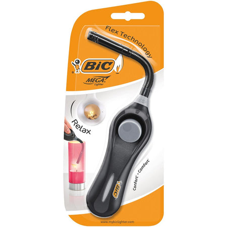 Bic - Megalighter Flex, verschiedene Farben, Blister mit 1 Stück