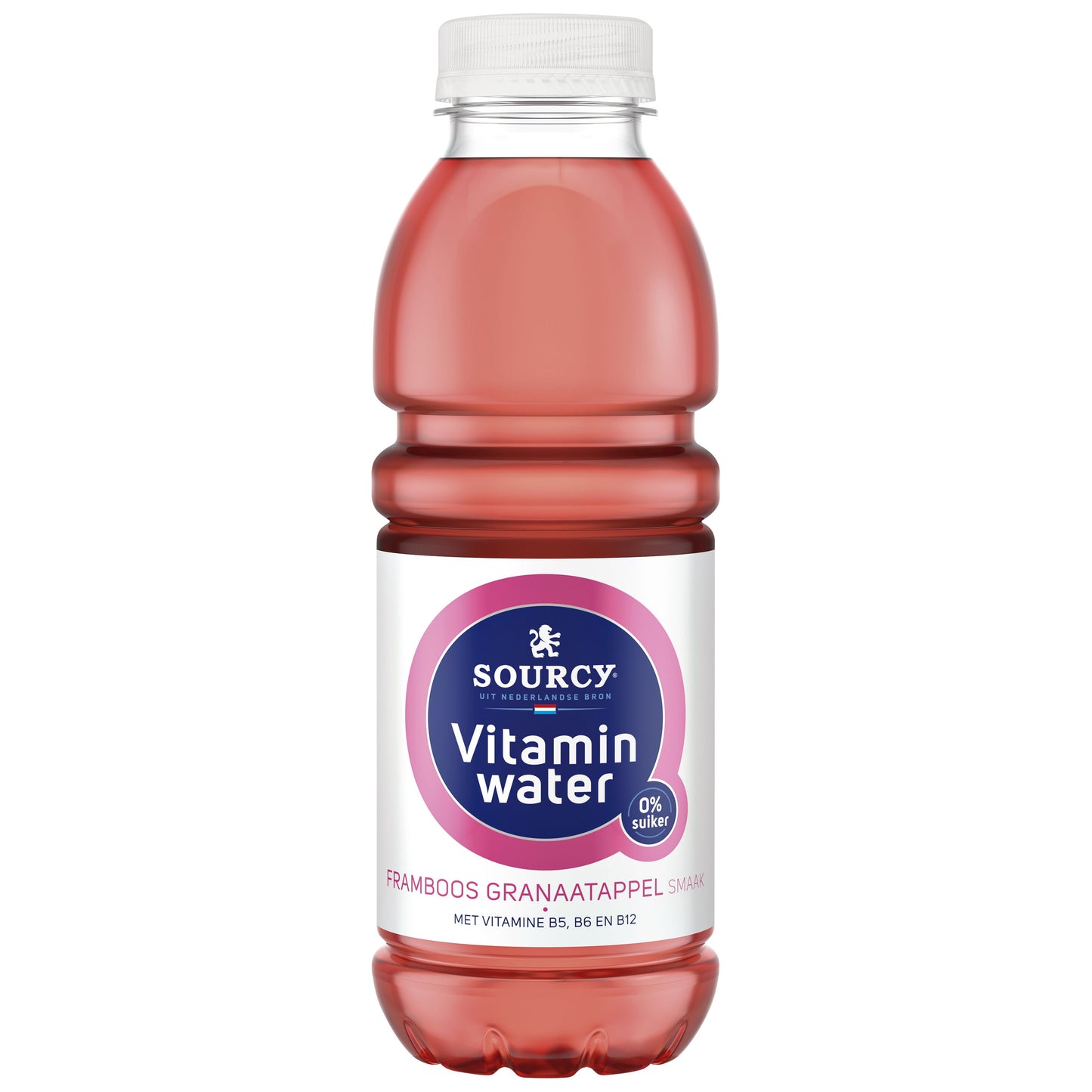 Sourcy -  Water vitamin framboos/granaa fles 500ml
