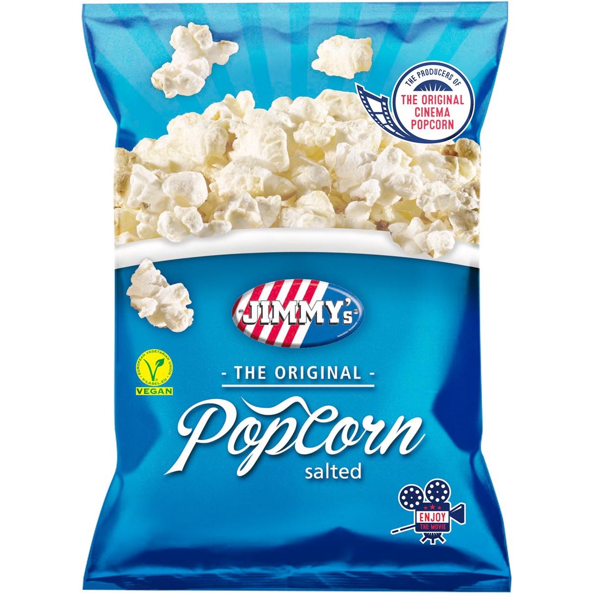 Jimmy's - Popcorn Classic, Salz, 80 g Beutel