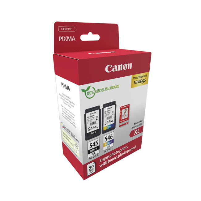 Canon - Tintenpatrone PG-545XL + CL-546XL Schwarz + Farbe