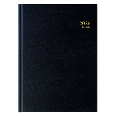 Brepols - Agenda 2026 Bremax Santex A4 1 Tag/2 Seiten 8 Spalten schwarz