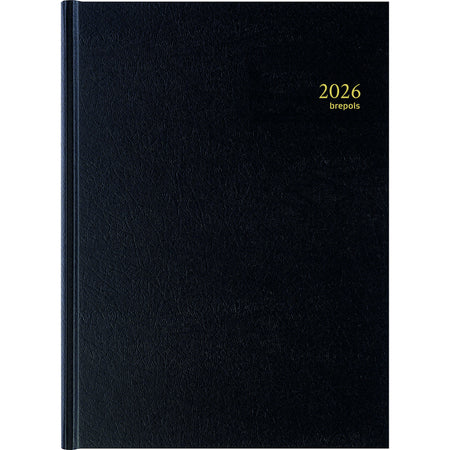 Brepols - Agenda 2026 Bremax Santex A4 1 Tag/1 Seite 4 Spalten schwarz