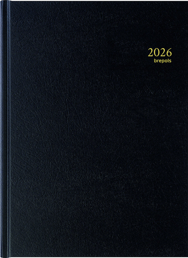 Brepols - Agenda 2026 Bremax Santex A4 1 Tag/1 Seite 4 Spalten schwarz