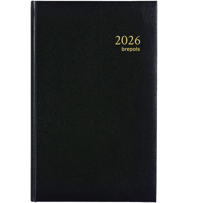 Brepols - Agenda 2026 Brefix Lima 1 Tag/1 Seite schwarz