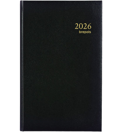 Brepols - Agenda 2026 Brefix Lima 1 Tag/1 Seite schwarz