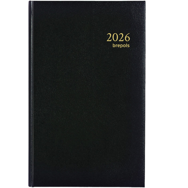 Brepols - Agenda 2026 Brefix Lima 1 Tag/1 Seite schwarz