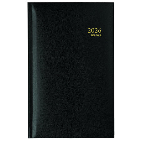Brepols - Agenda 2026 Interplan Lima 7 Tage/2 Seiten schwarz
