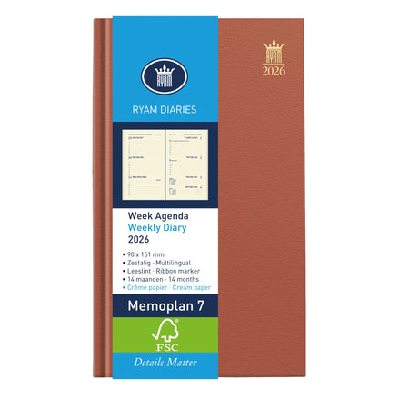 Ryam -  Agenda 2027  memoplan 7 nappa 7d/2p ass