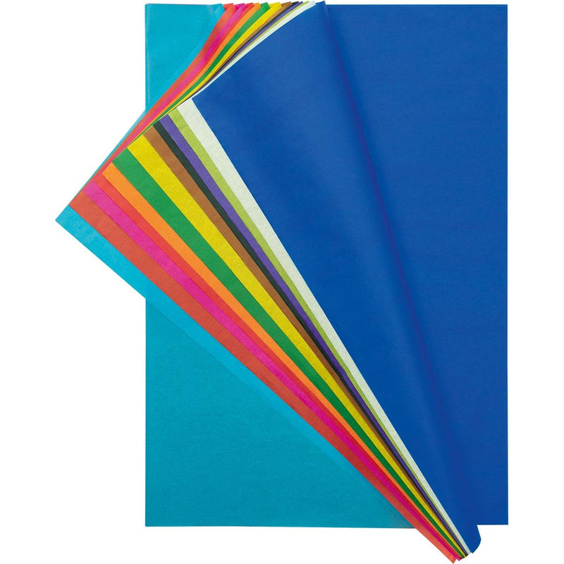 Folia - Seidenpapier in verschiedenen Farben: dunkelblau, weiß, hellgrün, lila, schwarz, braun, gelb, grün...
