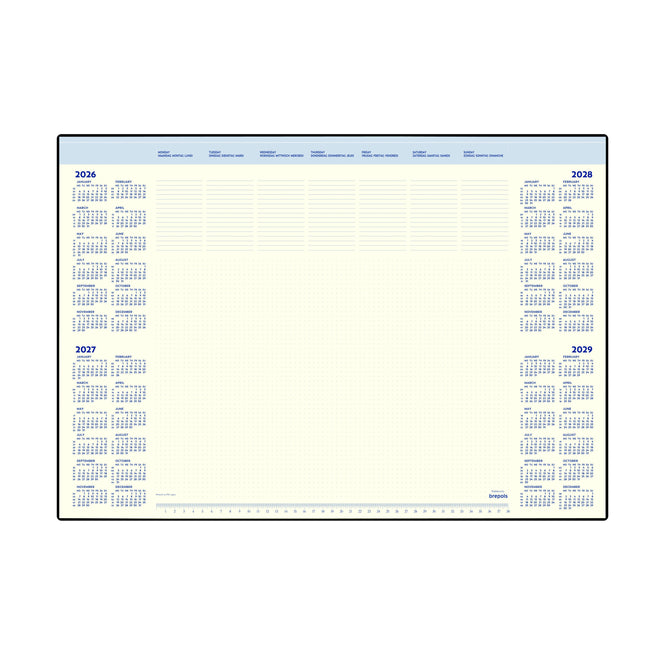 Brepols - Unterlegblock 2026 Desk Mate 7 Tage/1 Seite 412x590x8mm 35 Blatt im Halter