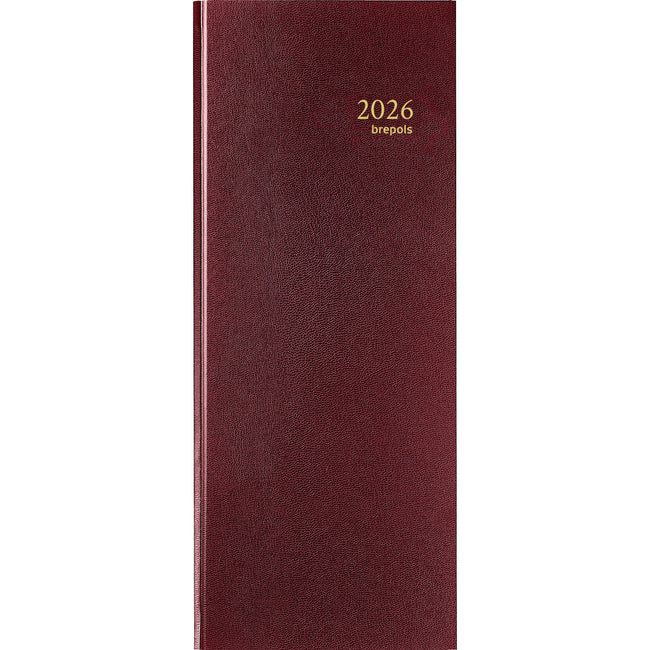 Brepols - Agenda 2026 Saturn Lima 1 Tag/1 Seite Burgund