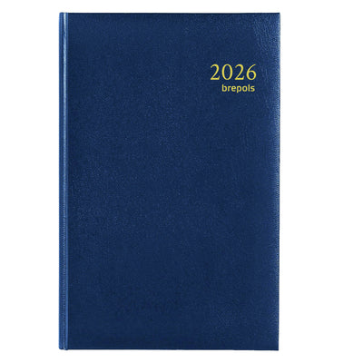 Brepols - Agenda 2026 Saturn Lima 7 Tage/2 Seiten blau