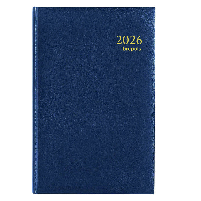 Brepols - Agenda 2026 Saturn Lima 7 Tage/2 Seiten blau