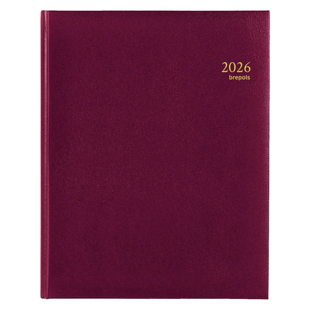 Brepols - Agenda 2026 Concorde Lima 7 Tage/2 Seiten Burgund