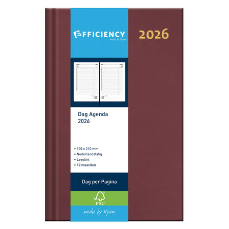 Ryam - Agenda 2026 Effizienz baladek 1d/1p bordeaux