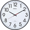 Maul - Wanduhr Climb RC Ø47x5,5cm schwarzer Kunststoffrahmen inkl. Batterie