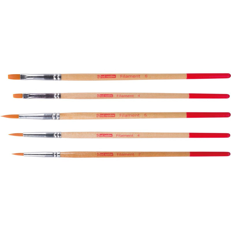 Talens Art Creation – Art Creation Aquarellpinsel aus Polyester, sortiert, Set mit 5 Pinseln