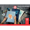 Talens – farbiges Zeichenpapier, 180 g, ft 21 x 29,7 cm, A4, verschiedene kalte Farben, Block mit 50 Blatt