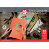 Talens – farbiges Zeichenpapier, 180 g, ft 21 x 29,7 cm, A4, verschiedene warme Farben, Block mit 50 Blatt
