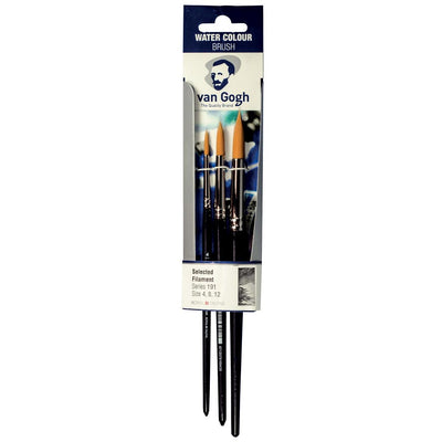 Van Gogh - Aquarellpinsel-Set 191 mittel, Set mit 3 Pinseln