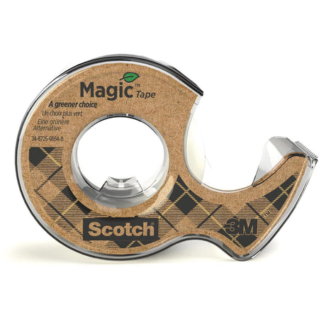 Scotch – Klebeband Magic e Eine umweltfreundlichere Wahl, ft 19 mm, 20 m, auf Spender aus 100 % recyceltem Kunststoff