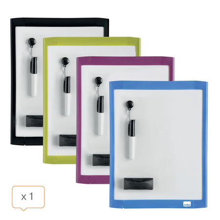 Nobo - Whiteboard 21,6x28cm magnetisch sortiert | 8 Stück