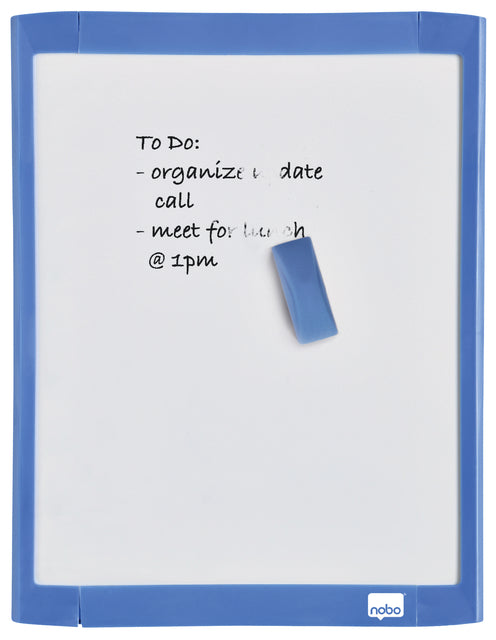 Whiteboard Nobo 21,6x28cm lackiert sortiert | 1 Stück