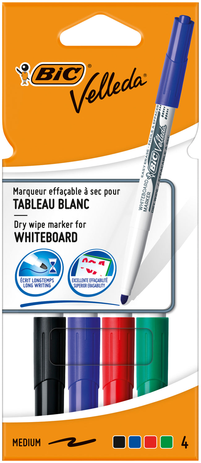 Bic - Whiteboardmarker 1744 rund m sortiert | 6 Stück