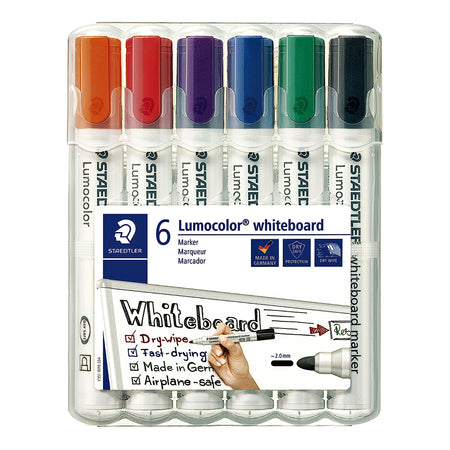 Staedtler - Whiteboardmarker Lumocolor 351 Set à 6 Stück Standard sortiert