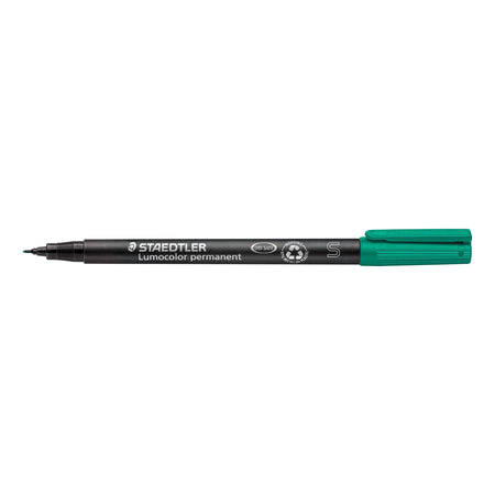 Staedtler - Filzstift Lumocolor 313 permanent S grün | 10 Stück